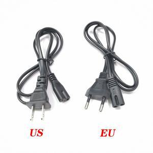 2핀 프롱 미국 EU C7 C8 연장 케이블 LED 조명 전원 코드 유럽 그림 PS2/PS3 1M 용 노트북