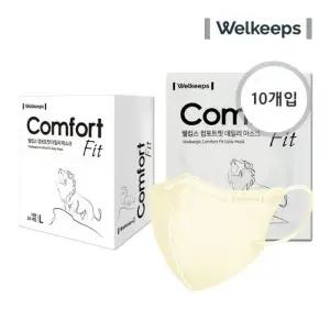 웰킵스 데일리 마스크 컴포트핏 새부리형 아이보리 10개입