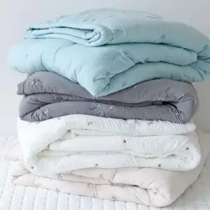 누블 가벼운 별 달 자수 몽글몽글 워싱 마이크로 피치스킨 이불 SS/Q 빈센트 세미_그