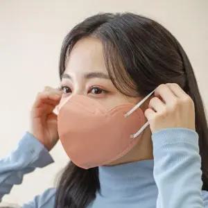 꼼마꼼마 하트 마스크 주니어  여성 중형 5매 5set