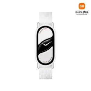 스마트밴드 워치 웨어러블 심박수 만보기 운동 시계 스포츠 러닝 런닝 미밴드 10 세라믹 펄 화이트