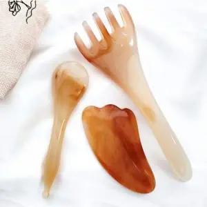 [콩심팥심]마사지 스톤 두피 얼굴 바디 케어 도구