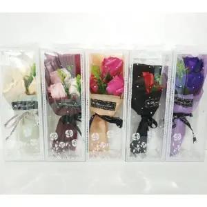 장미꽃 세송이 비누 시들지않는 꽃다발