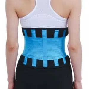 헬스코르셋 허리보호대 다이어트 뱃살 땀 웨이트벨트 허리디스크보호대 헬스벨트 S (블루)