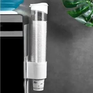 벽면 부착식 접착식 종이컵 보관대 일회용 컵 케이스 디스펜서 홀더 거치대 꽂이 정수기