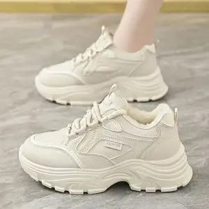 [굿쇼핑몰]부드럽고 편안한 기모 운동화 5cm