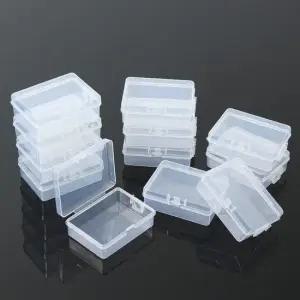 투명 플라스틱 걸이형 수납함 소품 정리 케이스 직사각소형보관함 직사각미니소품함