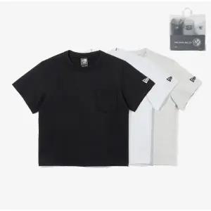 [롯데백화점]뉴에라 LIGHTERA 에센셜 3팩 포켓 반팔 티셔츠 멀티     14697421