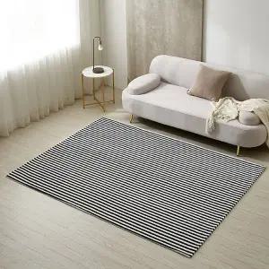 [아도라하우스] 심플 모던 스트라이프 거실러그 카페트 100x150