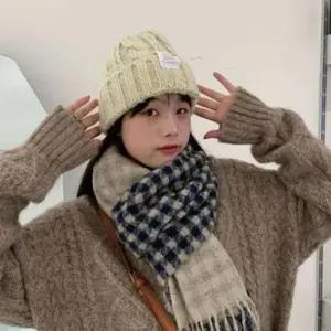 bns 비니모자 여자 겨울 방한 등산 벙거지 털 니트 모자 WFLIPCI