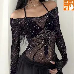 튤라 큐빅 수트 그물탑 메쉬 폴댄스 방송댄스 줌바 에어로빅 댄스복 무대 공연