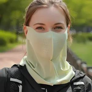 GRS 여름 자전거 마스크 안면 쿨스킨 UV 자외선 차단 여름용 등산 런닝 라이딩 여성 얼굴 햇빛가리개