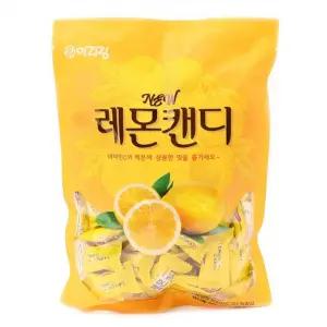 아리랑) NEW 레몬캔디 280g(1박 10개입) 27.09.16/레몬/청량감/사탕/레몬사탕/캔디/사무실/간식/상큼한/시