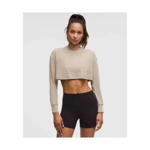 LULULEMON 저지 트레이닝 슈퍼 크롭 롱슬리브 셔츠 SHOK 227993