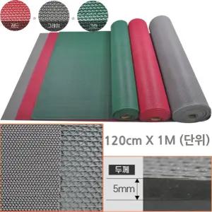 눈 비 올때 실내용 배수 미끄럼방지 PVC 격자 바닥뚤림 롤매트 건설 체육관