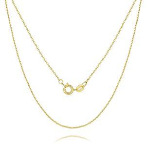 모나 밀라노 여성용 14K 골드 목걸이 남성용 체인 우아한 고급 얇은 케이블 1mm 16-26