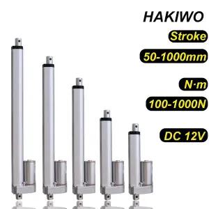 리니어모터 전동실린더 전기  HAKIWO 12V 24V 선형 액추에이터 맞춤형 100mm 200mm 400mm 600mm 800mm 1000