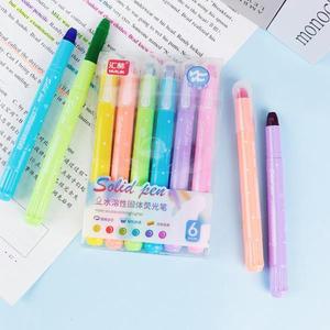 트위스트 업 젤리 크레용 6/12 색 -  드로잉 성경 저널링 보드  N을 위한 수용성 고체 파스텔 형광펜