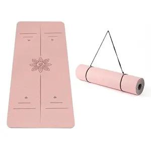 가이드라인 요가매트 핑크 필라테스 바디픽 TPE 매트-WFIXPEP