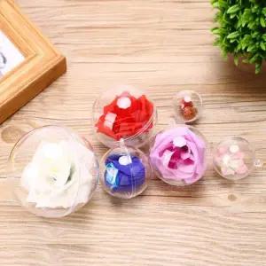 플라스틱 8 6p 투명캡슐 세트 투명 아크릴구 볼 뽑기공