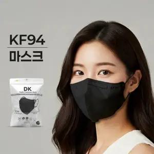 KF94 새부리형 저자극 마스크 대형 블랙 25매입