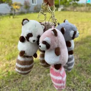 [라일리] Rly bns 풍성한꼬리 라쿤 인형키링 가방키링 차키링