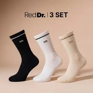(여성)레드닥터 의료기기 족저근막지지 양말 3종(화이트, 블랙, 크림)