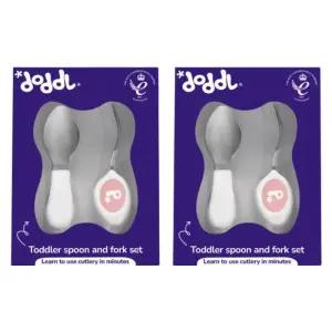 도들 아기 스푼 포크 이유식 유아식 준비물 세트 X2