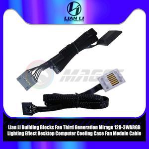 SL-INF 시리즈용 Lian Li Uni 팬 모듈 케이블  액세서리 부품 검정색 또는 흰색