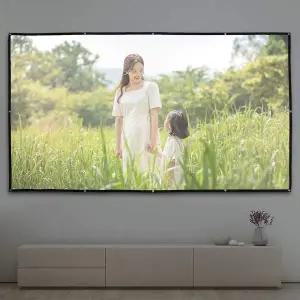 스크린 빔프로젝터 홈시어터 330x187cm 이동형 영화