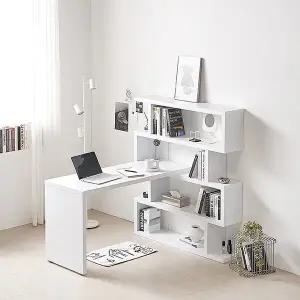 마레앤코 듀1200 책상 4단대형책장 세트