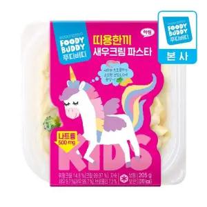 어린이용 푸디버디 띠용한끼 새우크림파스타 205g