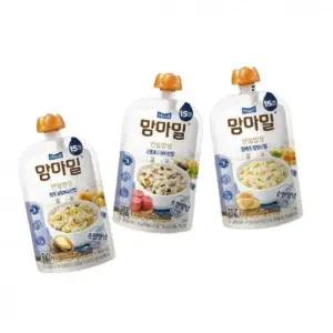 맘마밀 안심밥상 140g 10팩 3종 중 택1 전복모둠채소/소불고가지/닭백숙영양찹쌀