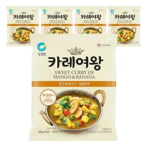 청정원 카레여왕 망고바나나분말, 108g, 5개