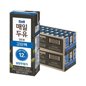 매일두유 검은콩 고단백 190ml, 48개