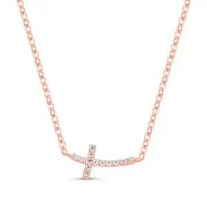 [도로시] 14k NJ 스틱 십자가 목걸이