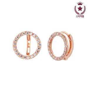 [도로시][전효성,프로미스나인_하영 착용] 14k 심플 브릴써클 귀걸이