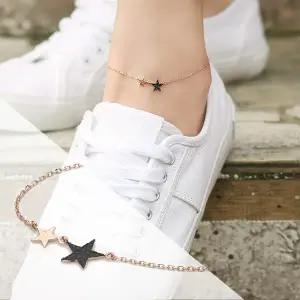 [도로시] 14k 포인트 블랙별 발찌