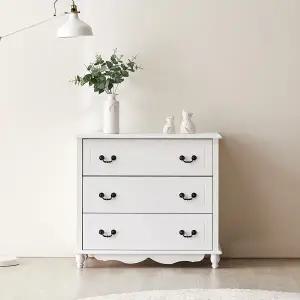 동서가구 EDF 화이트 3단 서랍장 DF902428