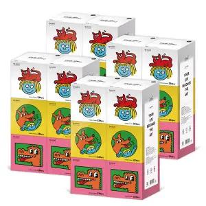키스해링 KIDS MINI 천연펄프 미용티슈 230매 6입 4팩