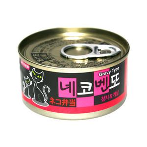 네코벤또 그레이비 참치게살 80g x24개 고양이캔