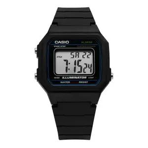 [카시오] W-217H-1AVDF (W-217H-1A) 디지털 스퀘어 빈티지 레트로 남성 우레탄시계