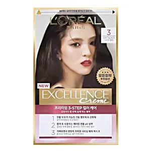 로레알 엑셀랑스 크림 염색약 3 소프트 블랙