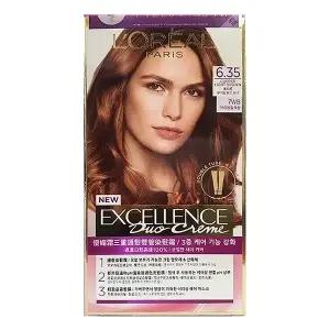 로레알 엑셀랑스 듀오 크림 염색약 6.35 구릿빛밝은갈색