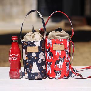 크로스 어깨끈 보온 보냉 물병파우치 1P용 유치원 아동