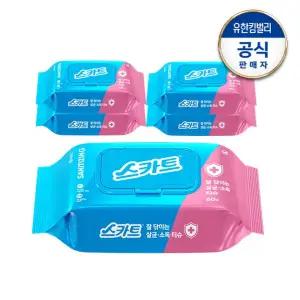 잘닦이는 살균 소독 티슈 60매x5팩