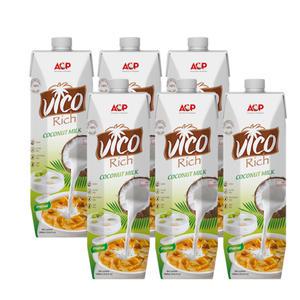 허니트리 비코 리치 코코넛밀크 100% 1000ml 6팩 무가당