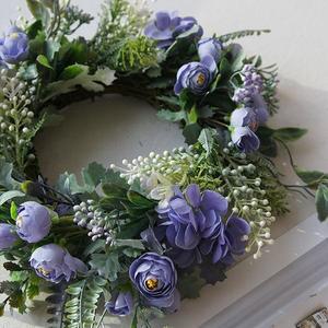 [트리빌리지] 멋진 꽃 로즈 리스3color 장식 소품