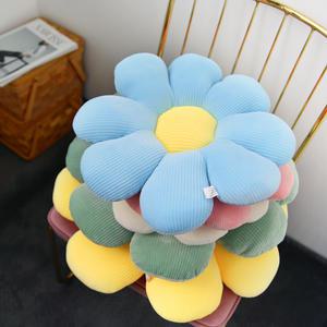 꽃모양 코듀로이 쿠션