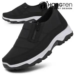 [행텐] 남녀 기모안감 겨울 패딩슬립온 겨울방한화 지퍼슈즈 보온신발